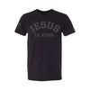 Jesus Is King "Ghosted Grey" Premium Tee - Black