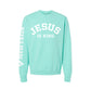 Jesus Is King Premium Heavyweight Crew