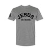 Jesus Is King Premium Tee - Dark Heather Grey