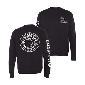 Faith. Family. Volleyball. Premium Heavyweight Crew