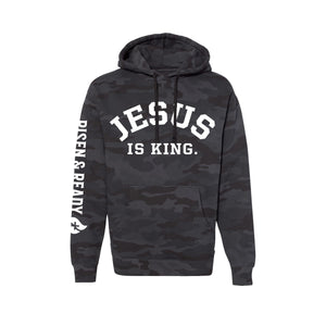 Jesus Is King Camo Premium Heavyweight Hoodie