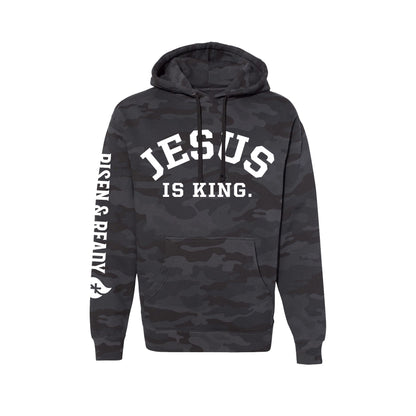 Jesus Is King Camo Premium Heavyweight Hoodie