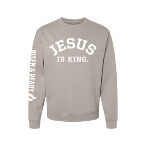 Jesus Is King Premium Heavyweight Crew