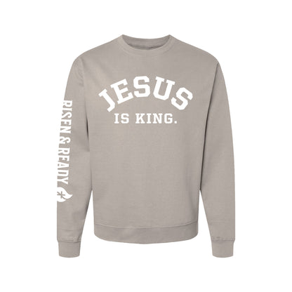 Jesus Is King Premium Heavyweight Crew