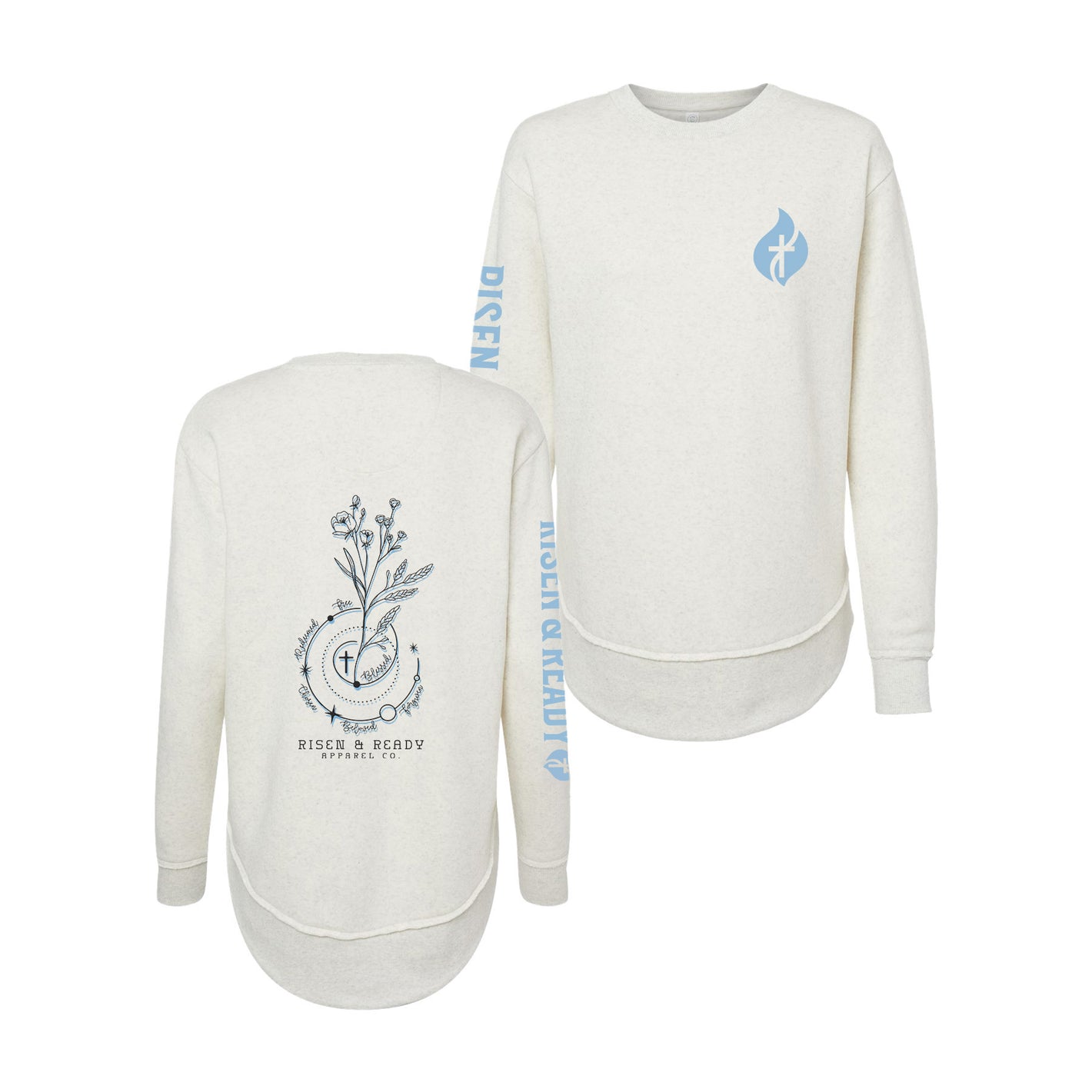 Silhouette Faith In Bloom Crew