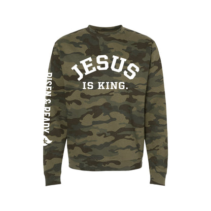 Jesus Is King Premium Heavyweight Crew