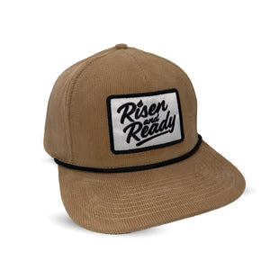 R&R Brown Corduroy Snapback Hat