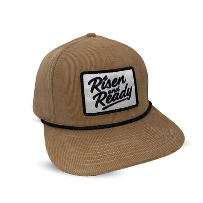 R&R Brown Corduroy Snapback Hat