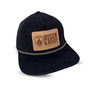 R&R Black Corduroy Snapback