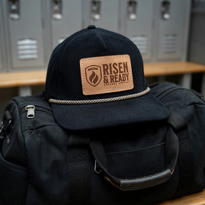 R&R Black Corduroy Snapback