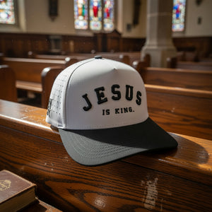 Jesus Is King Black Premium Snapback Hat